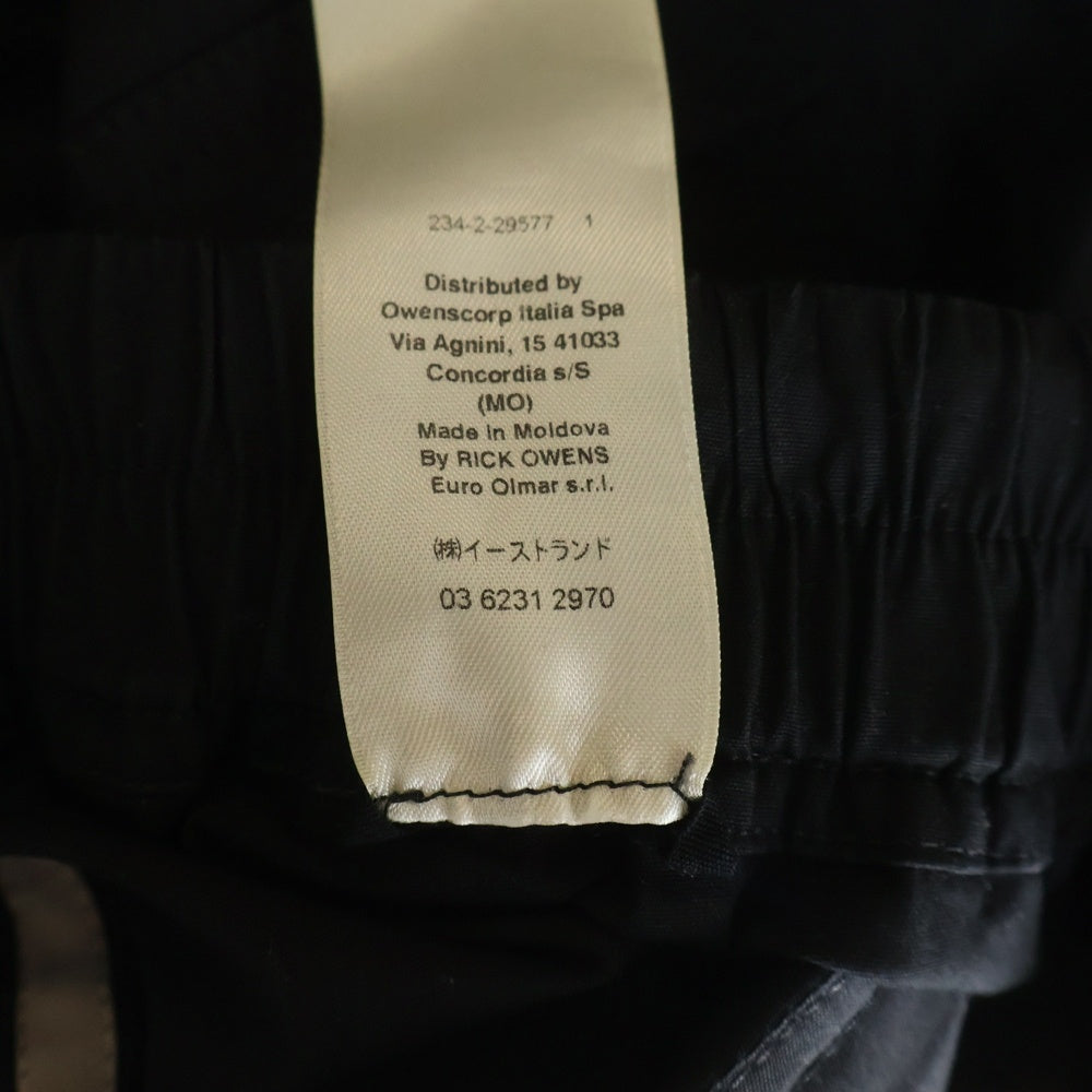 Rick Owens(リックオウエンス) 25AW BELA PANTS ベラパンツ ボトムス ブラック RU02E1361-TE
