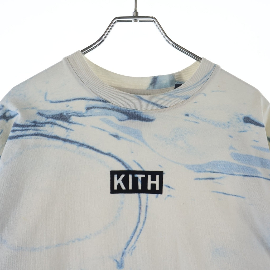 KITH(キス) 22SS DESIGN STUDIOS SPIRIT TEE デザイン スタジオ スピリット クルーネック カットソー 長袖Tシャツ ホワイト KHM030365