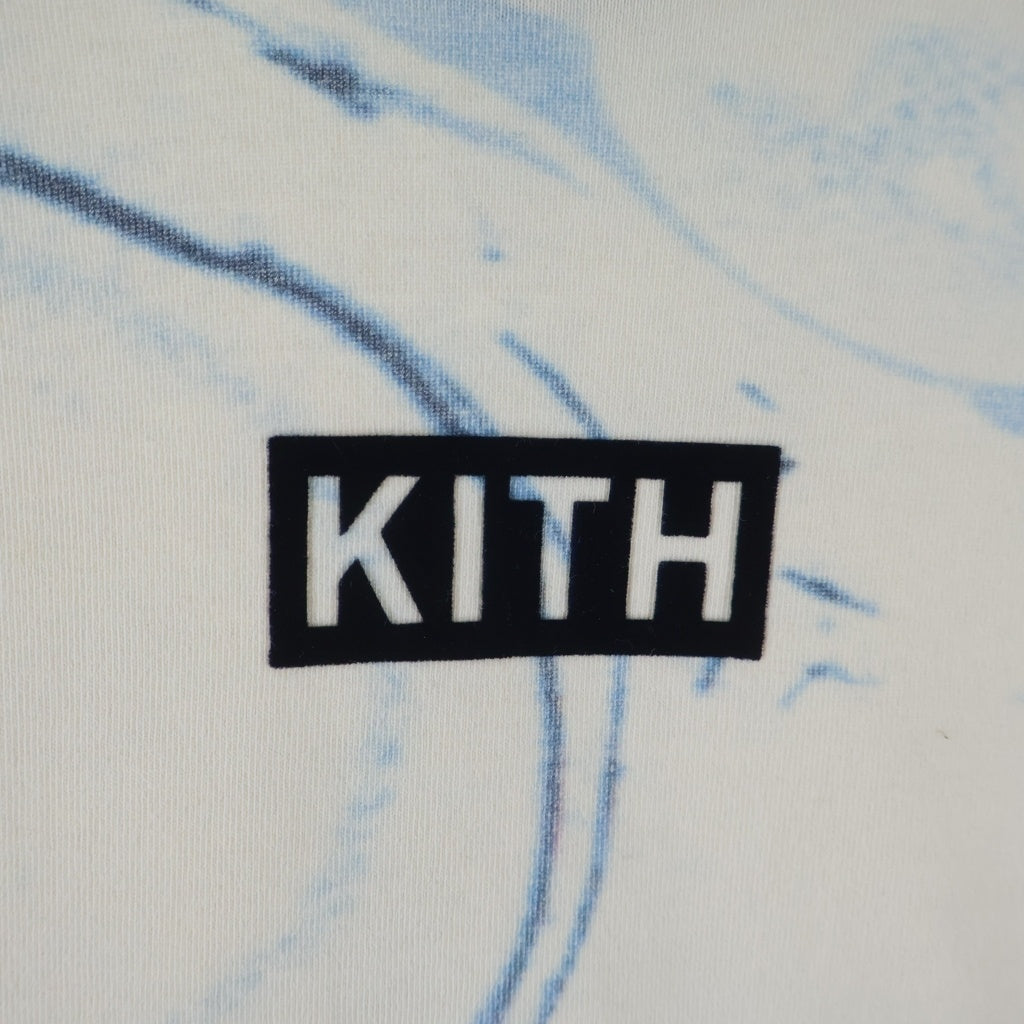 KITH(キス) 22SS DESIGN STUDIOS SPIRIT TEE デザイン スタジオ スピリット クルーネック カットソー 長袖Tシャツ ホワイト KHM030365