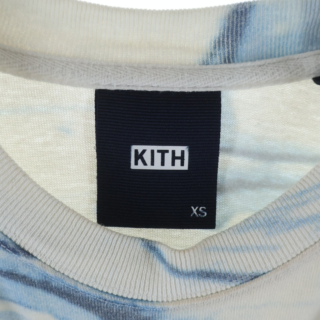 KITH(キス) 22SS DESIGN STUDIOS SPIRIT TEE デザイン スタジオ スピリット クルーネック カットソー 長袖Tシャツ ホワイト KHM030365