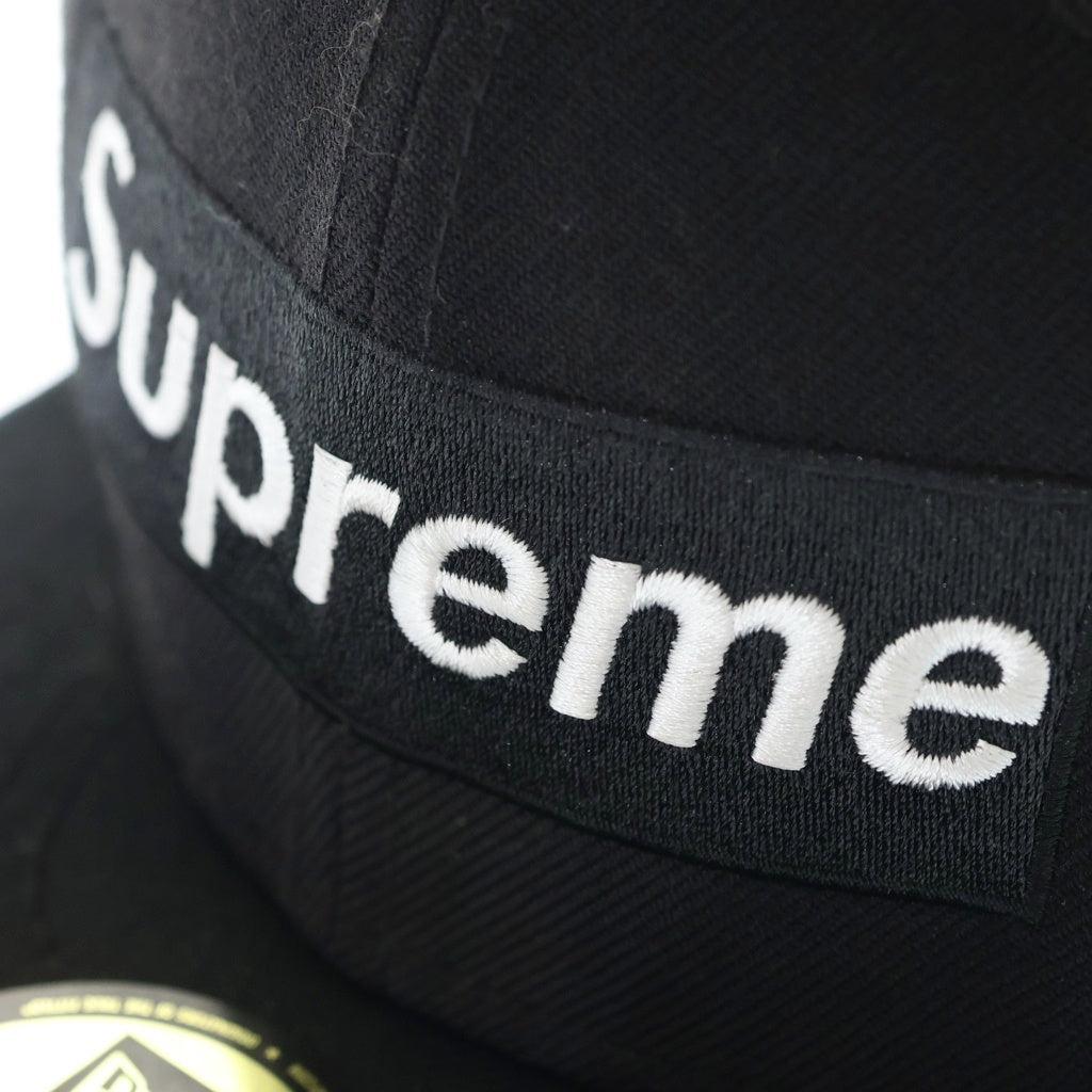 SUPREME(シュプリーム) 16AW ×NEWERA RIP Logo Cap ニューエラ リップ ボックスロゴデザイン ベースボールキャップ 帽子 ブラック