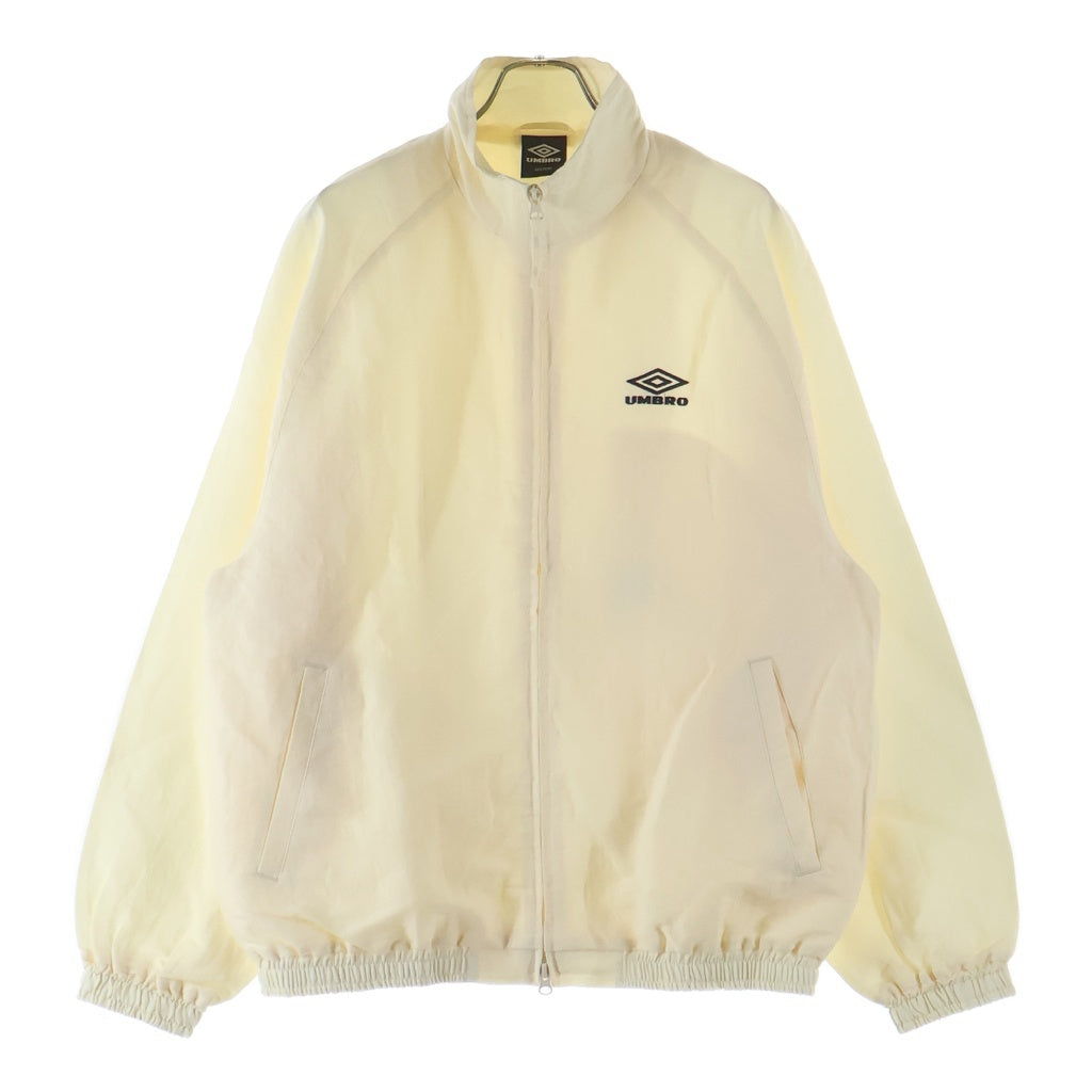 Stein(シュタイン) 25AW ×UMBRO Nylon Track Jacke アンブロ ロゴ刺繍 ナイロントラックジャケット アイボリー ST．1341