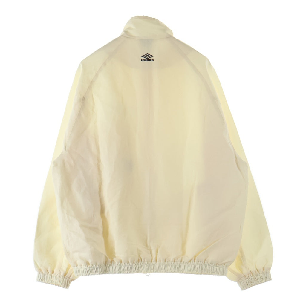 Stein(シュタイン) 25AW ×UMBRO Nylon Track Jacke アンブロ ロゴ刺繍 ナイロントラックジャケット アイボリー ST．1341