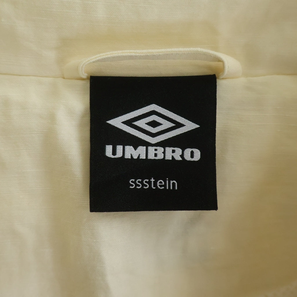 Stein(シュタイン) 25AW ×UMBRO Nylon Track Jacke アンブロ ロゴ刺繍 ナイロントラックジャケット アイボリー ST．1341