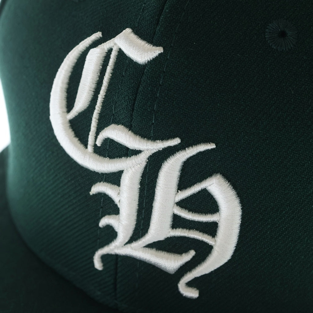 CHROME HEARTS(クロムハーツ) CH HAT CHロゴ刺繍ベースボールキャップ グリーン