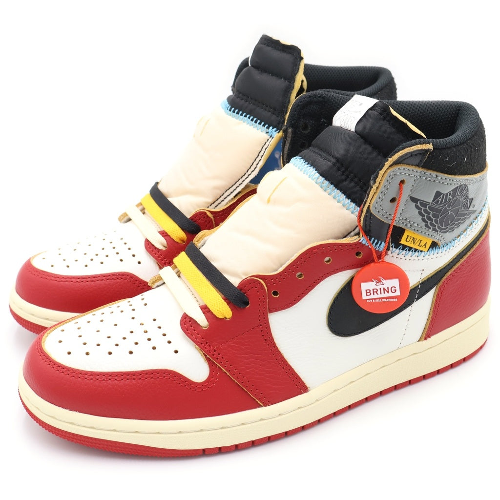 NIKE(ナイキ) ×UNION AIR JORDAN 1 RETRO HIGH OG CHICAGO ユニオン エアジョーダン1 ハイカットスニーカー レッド/ホワイト US9/27cm HV8563-600