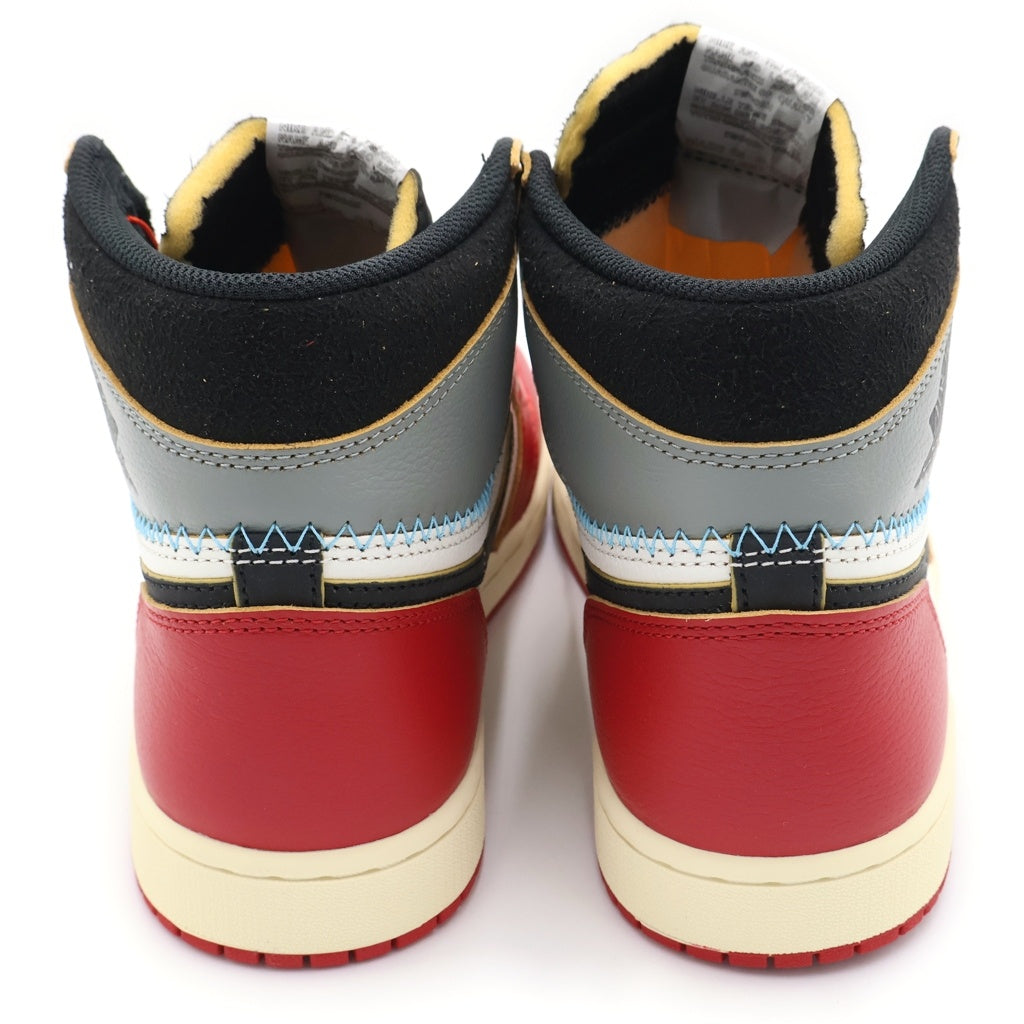 NIKE(ナイキ) ×UNION AIR JORDAN 1 RETRO HIGH OG CHICAGO ユニオン エアジョーダン1 ハイカットスニーカー レッド/ホワイト US9/27cm HV8563-600