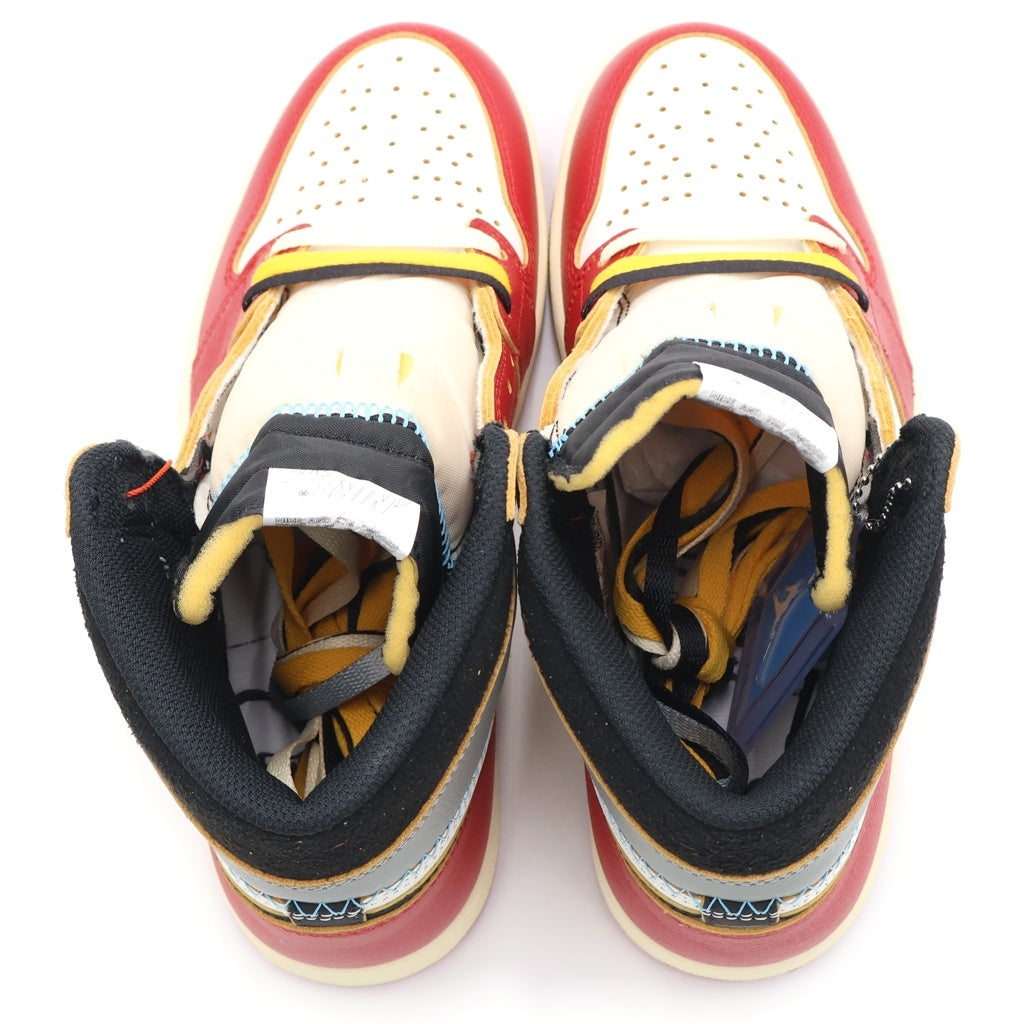 NIKE(ナイキ) ×UNION AIR JORDAN 1 RETRO HIGH OG CHICAGO ユニオン エアジョーダン1 ハイカットスニーカー レッド/ホワイト US9/27cm HV8563-600