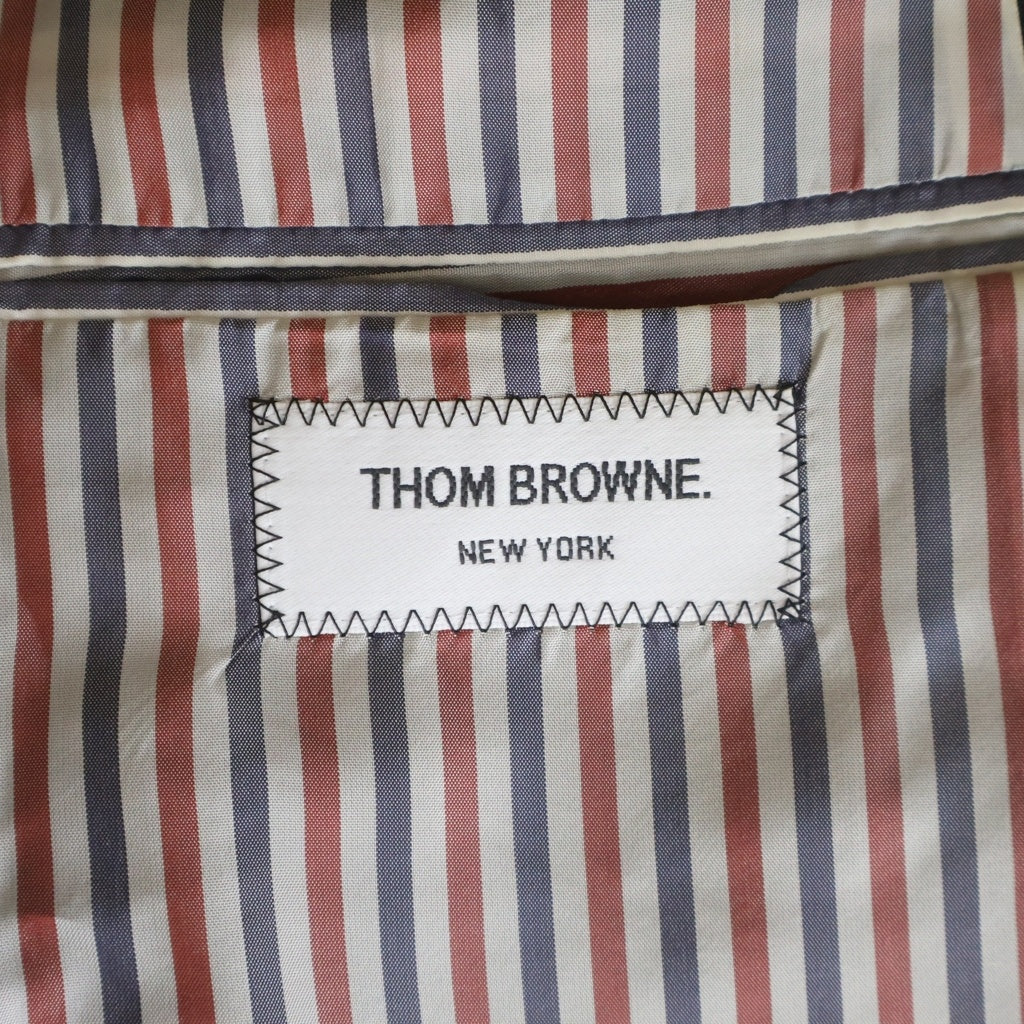 THOM BROWNE(トムブラウン) 2Bシングル テーラードジャケット スラックスパンツ セットアップスーツ ブラック MSC001A00096
