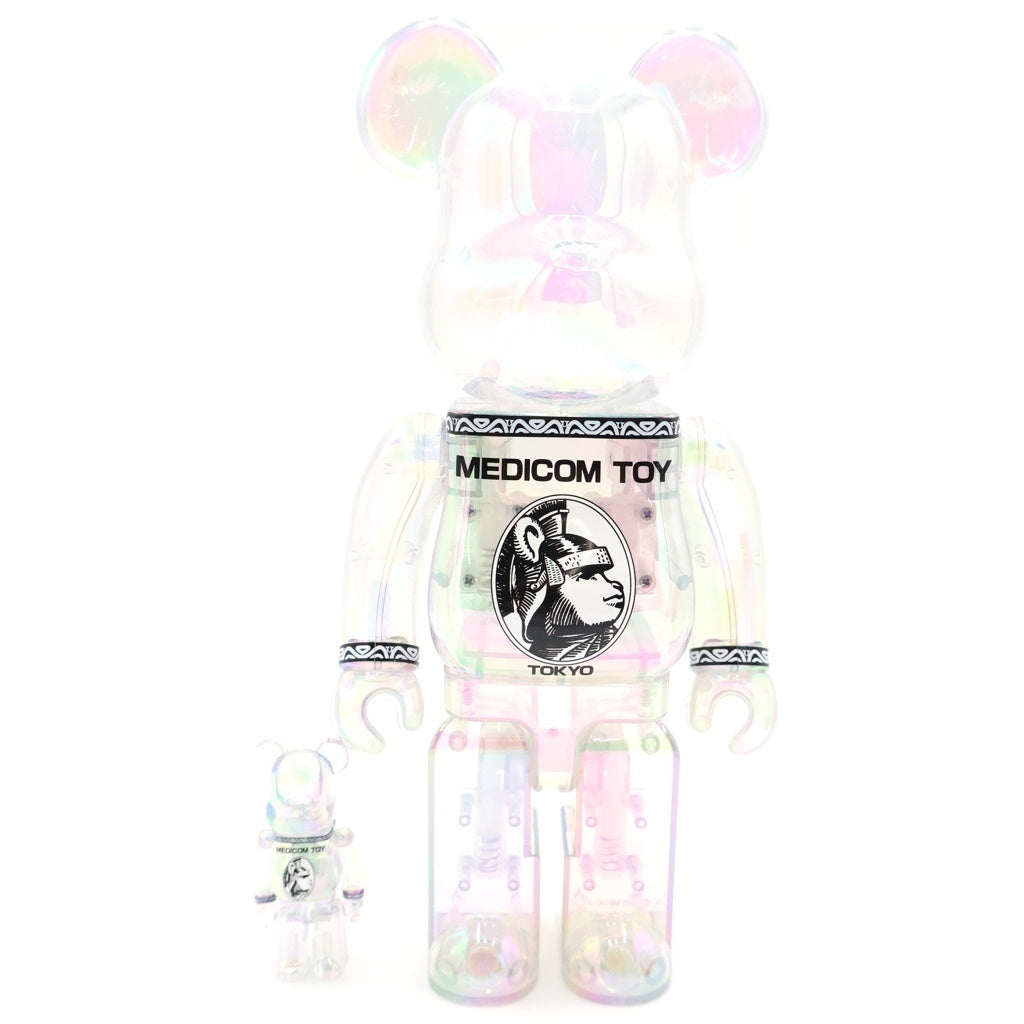 MEDICOM TOY(メディコムトイ) BE@RBRICK CENTURION CLEAR CHROME Ver. 100% & 400% ベアブリック センチュ リォン 人形 フィギュア クリア