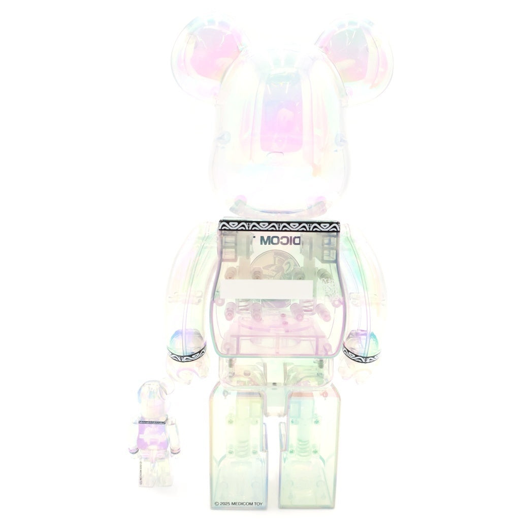 MEDICOM TOY(メディコムトイ) BE@RBRICK CENTURION CLEAR CHROME Ver. 100% & 400% ベアブリック センチュ リォン 人形 フィギュア クリア