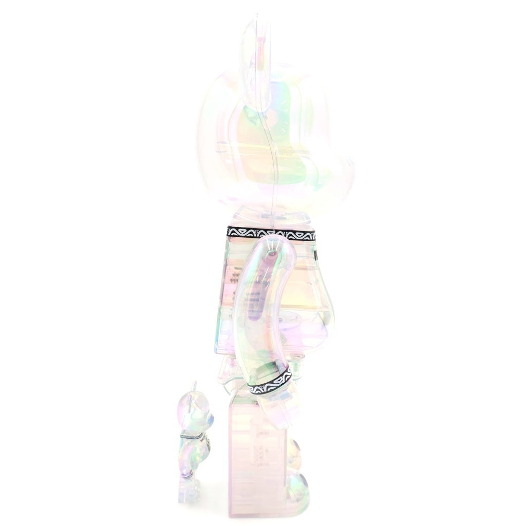 MEDICOM TOY(メディコムトイ) BE@RBRICK CENTURION CLEAR CHROME Ver. 100% & 400% ベアブリック センチュ リォン 人形 フィギュア クリア