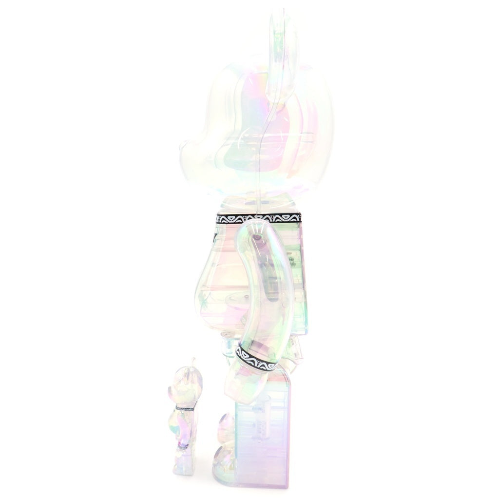 MEDICOM TOY(メディコムトイ) BE@RBRICK CENTURION CLEAR CHROME Ver. 100% & 400% ベアブリック センチュ リォン 人形 フィギュア クリア