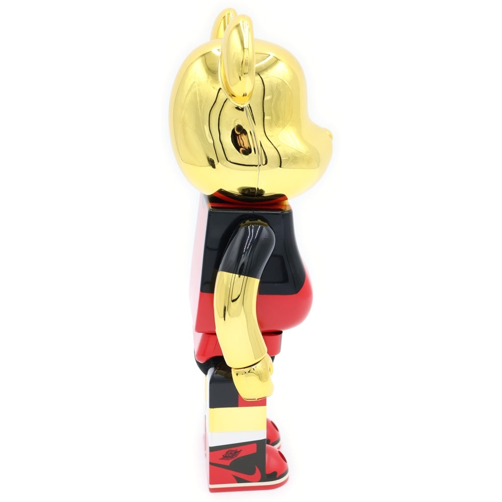MEDICOM TOY(メディコムトイ) BE@RBRICK Michael Jordan 1985 AIR JORDAN 400% ベアブリック マイケルジョーダン 400% フィギュア 人形 ゴールド