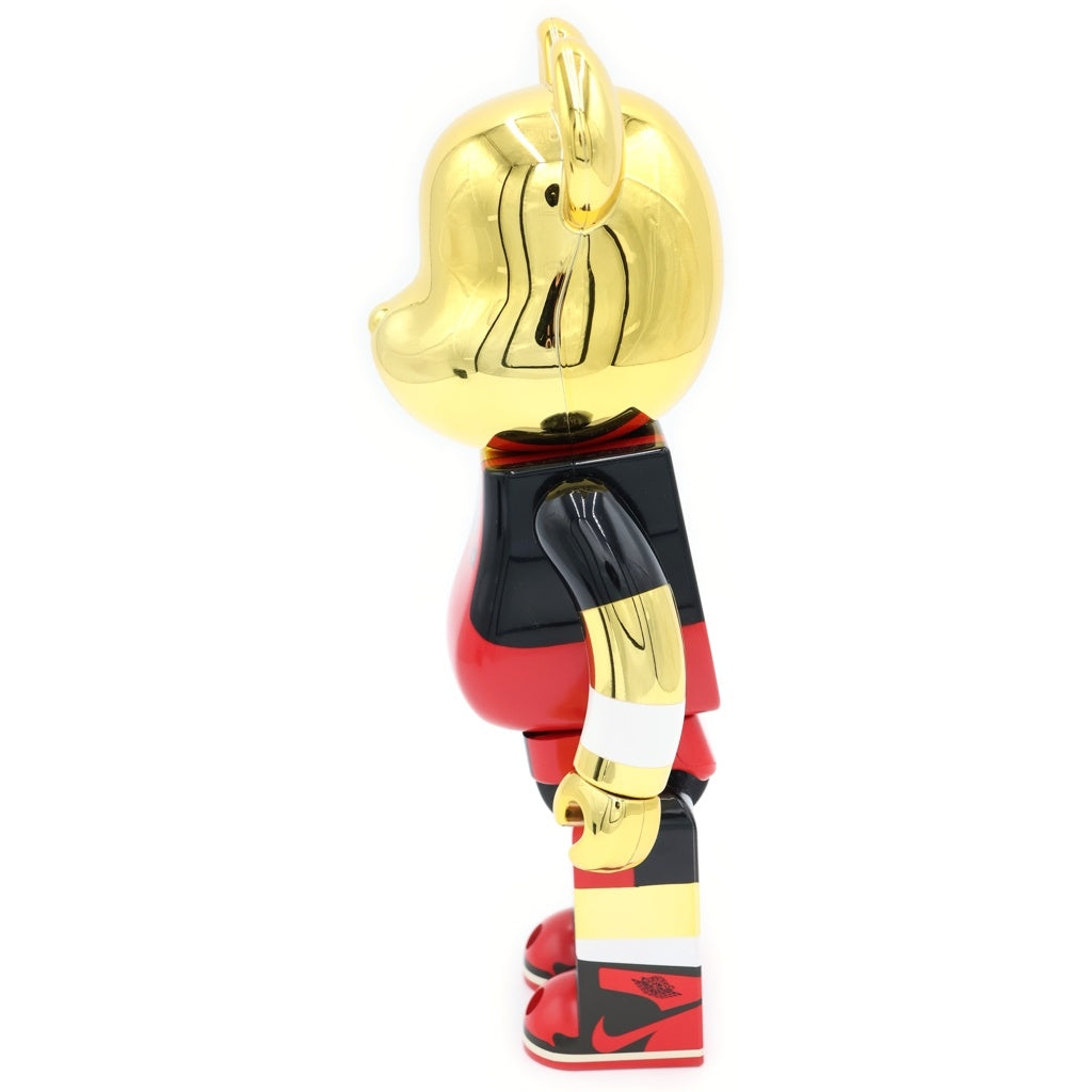 MEDICOM TOY(メディコムトイ) BE@RBRICK Michael Jordan 1985 AIR JORDAN 400% ベアブリック マイケルジョーダン 400% フィギュア 人形 ゴールド