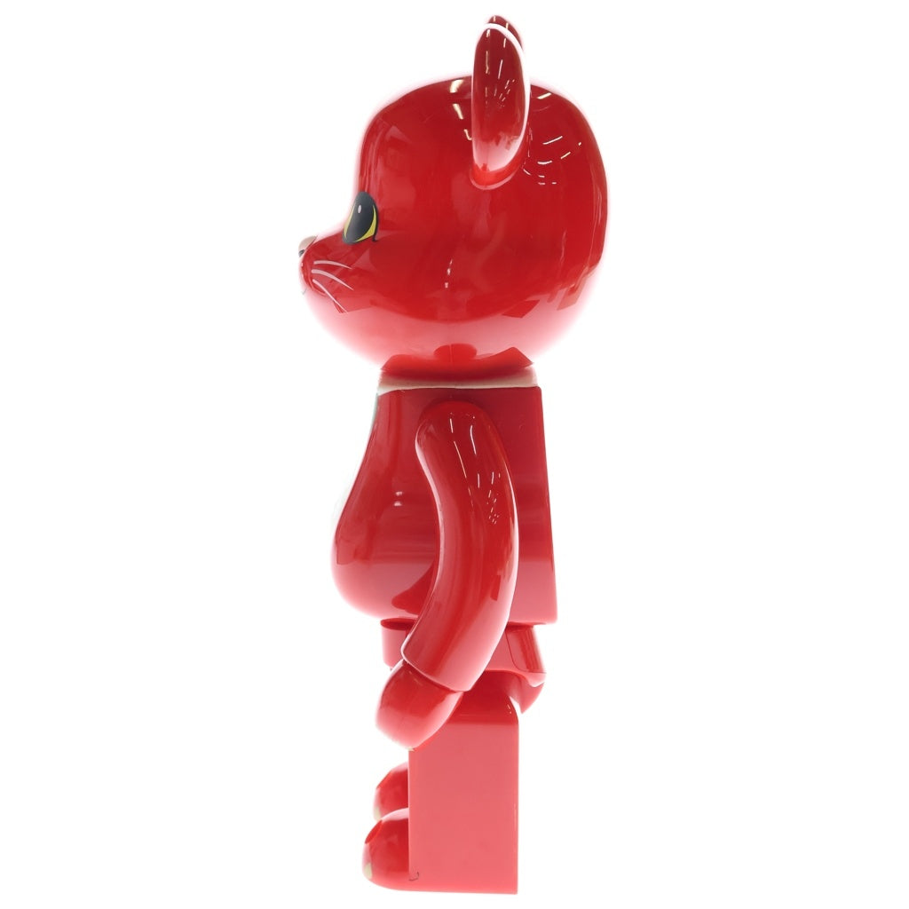 MEDICOM TOY(メディコムトイ) BE@RBRICK 招き猫 梅金メッキ ベアブリック フィギュア 人形 レッド