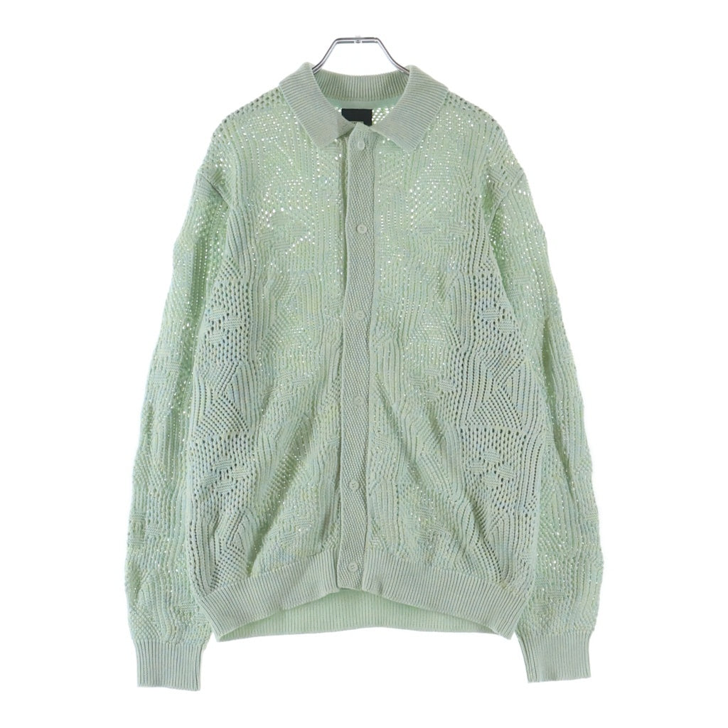 KITH(キス) Tilden Crochet Buttondown Zen チルデン クロシェ 長袖シャツ グリーン