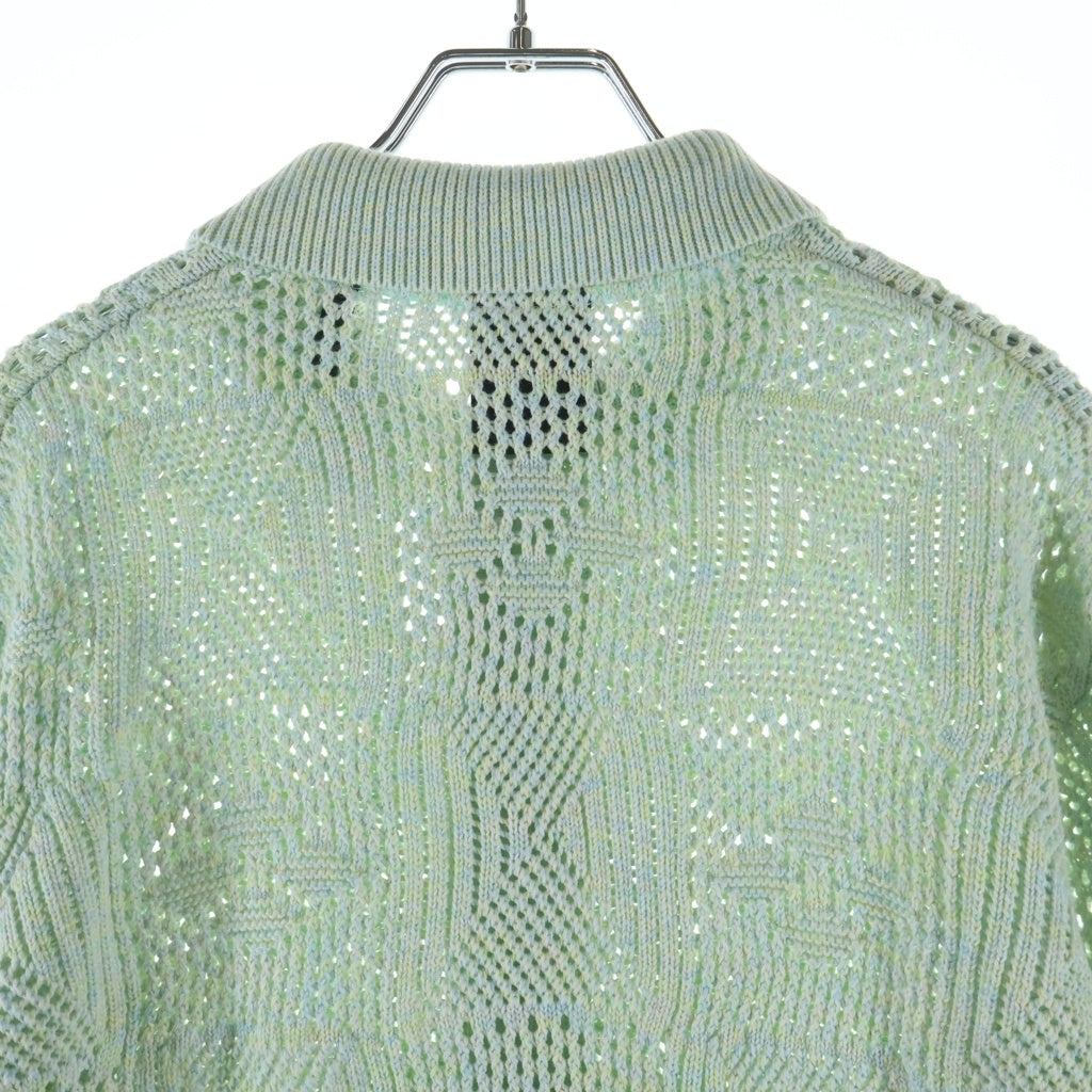 KITH(キス) Tilden Crochet Buttondown Zen チルデン クロシェ 長袖シャツ グリーン
