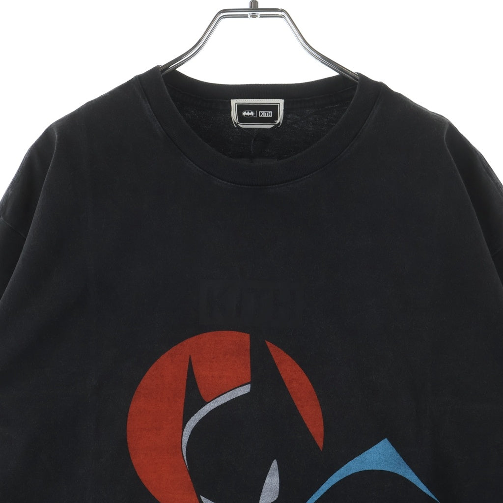 KITH(キス) × BATMAN ANIMATED VINTAGE TEE バットマン プリント 半袖Tシャツ カットソー ブラック