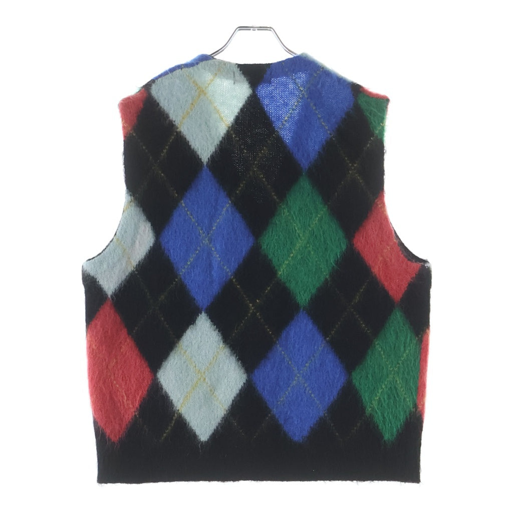 SUPREME(シュプリーム) Brushed Argyle Zip Up Vest ブラッシュドアーガイルジップアップベスト マルチ