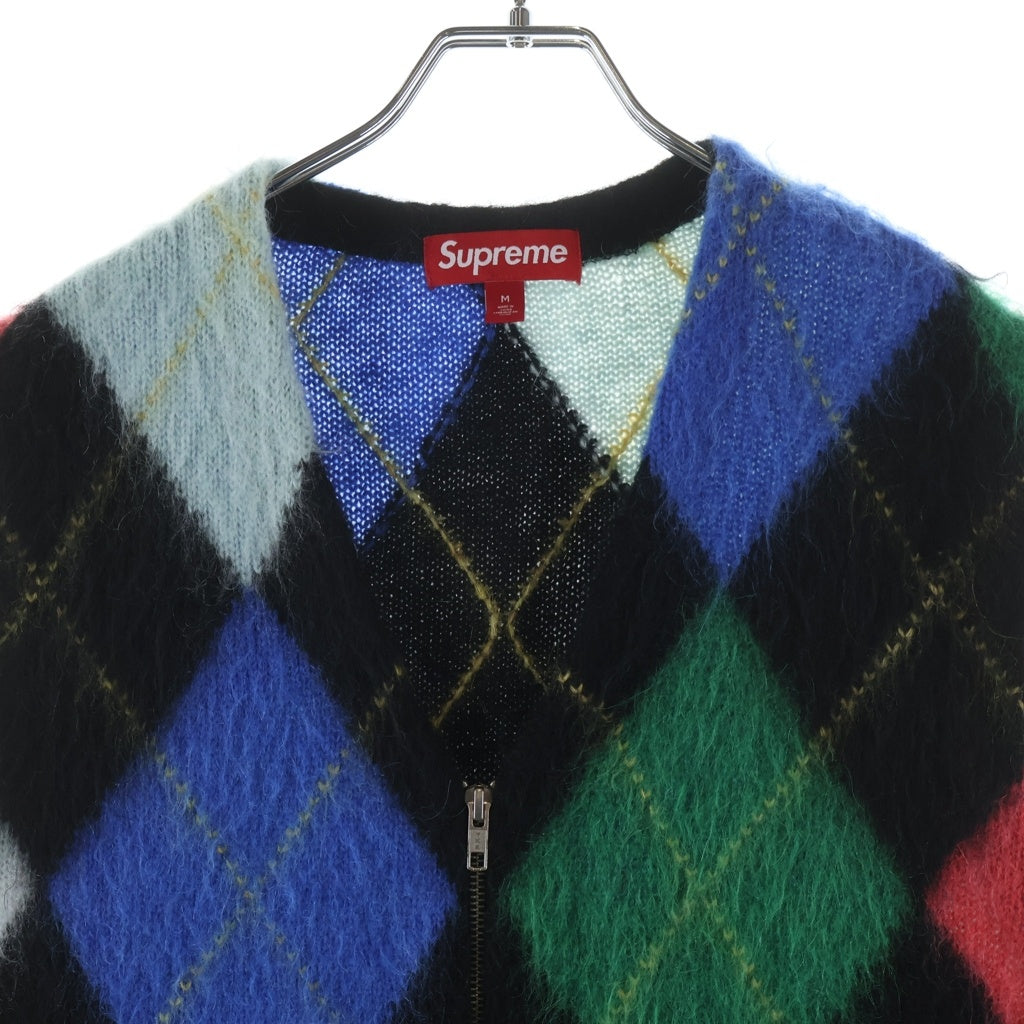 SUPREME(シュプリーム) Brushed Argyle Zip Up Vest ブラッシュド