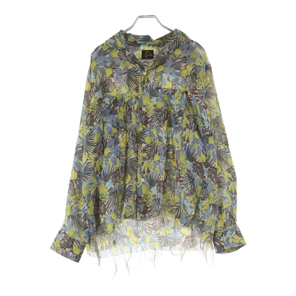 Needles(ニードルス) Polyester Floral Long-Sleeved Shirt ポリエステル花柄長袖シャツ マルチ