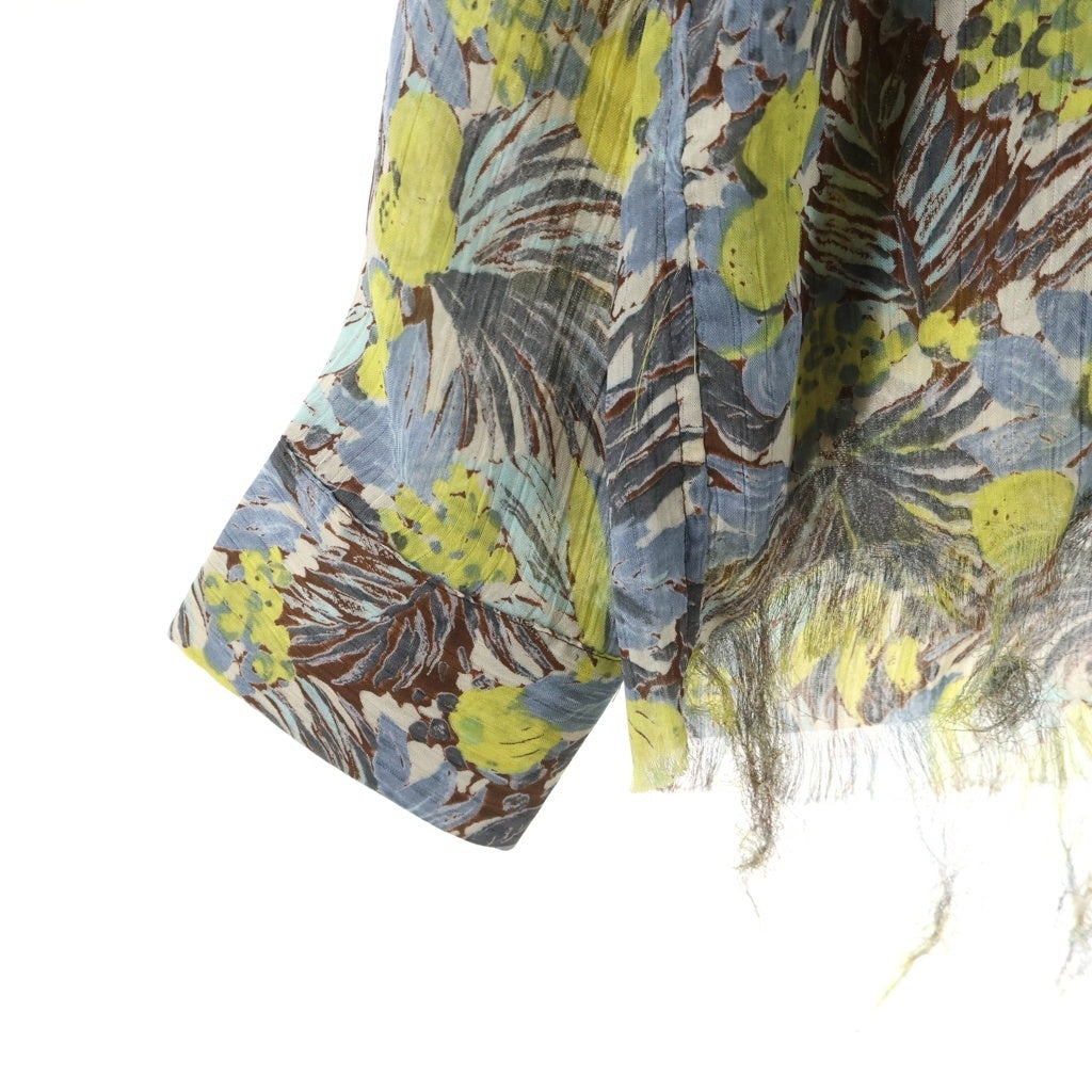 Needles(ニードルス) Polyester Floral Long-Sleeved Shirt ポリエステル花柄長袖シャツ マルチ