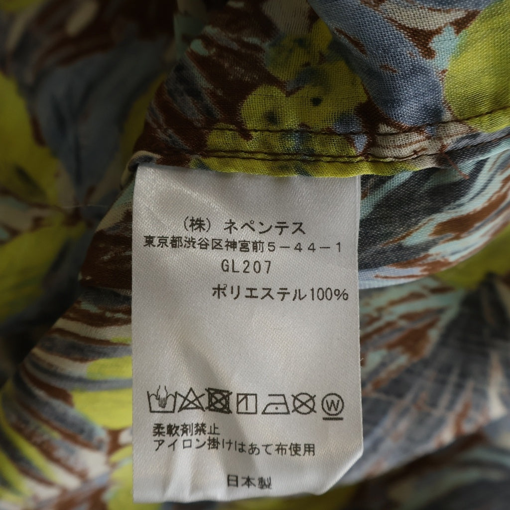 Needles(ニードルス) Polyester Floral Long-Sleeved Shirt ポリエステル花柄長袖シャツ マルチ
