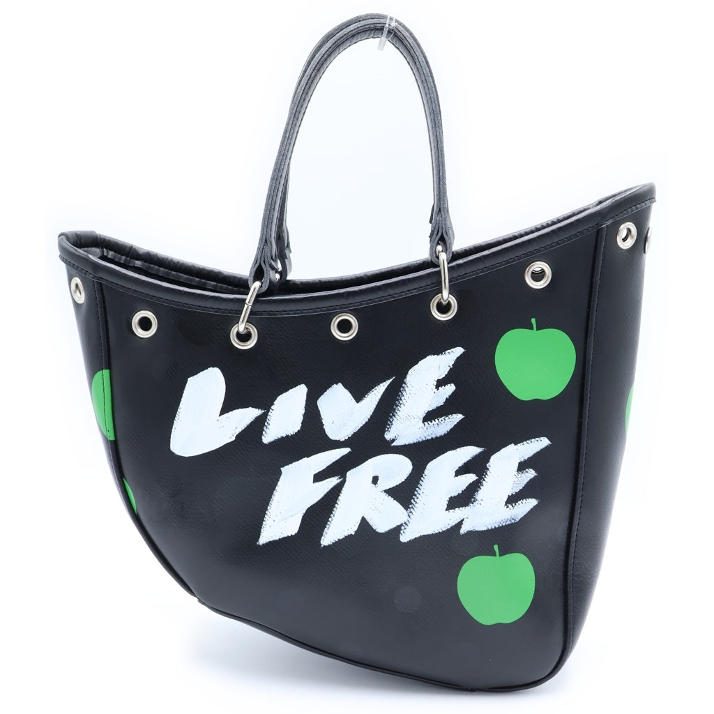 COMME des GARCONS(コムデギャルソン) Beatles Print Boat Bag ビートルズ プリント ボートバッグ ブラック