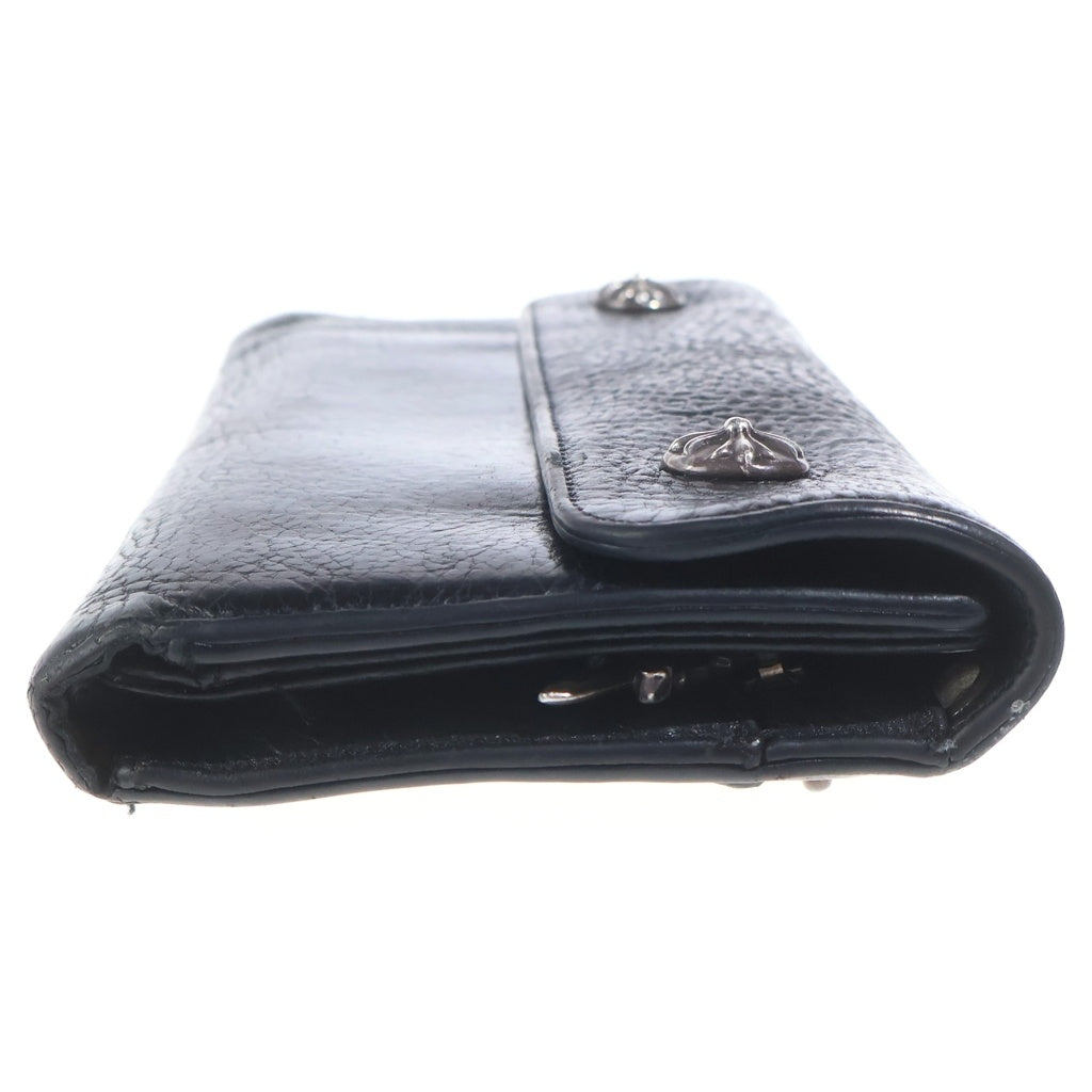 CHROME HEARTS(クロムハーツ) WAVE ウェーブ レザーウォレット 財布 ブラック