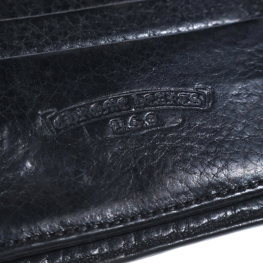 CHROME HEARTS(クロムハーツ) WAVE ウェーブ レザーウォレット 財布 ブラック