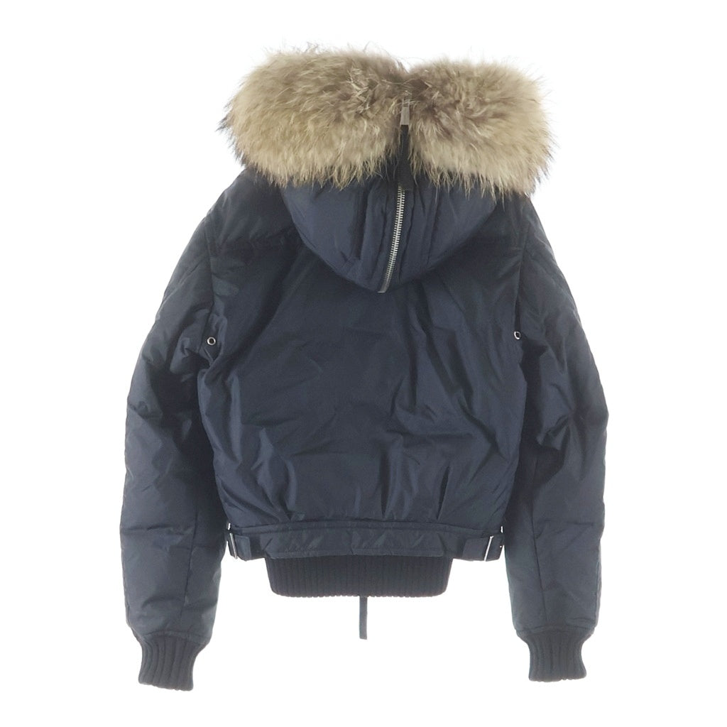 DSQUARED2(ディースクエアード) Bomber Jacket Fur Outerwear ボンバージャケット ファーアウター ブラック 7272AM085