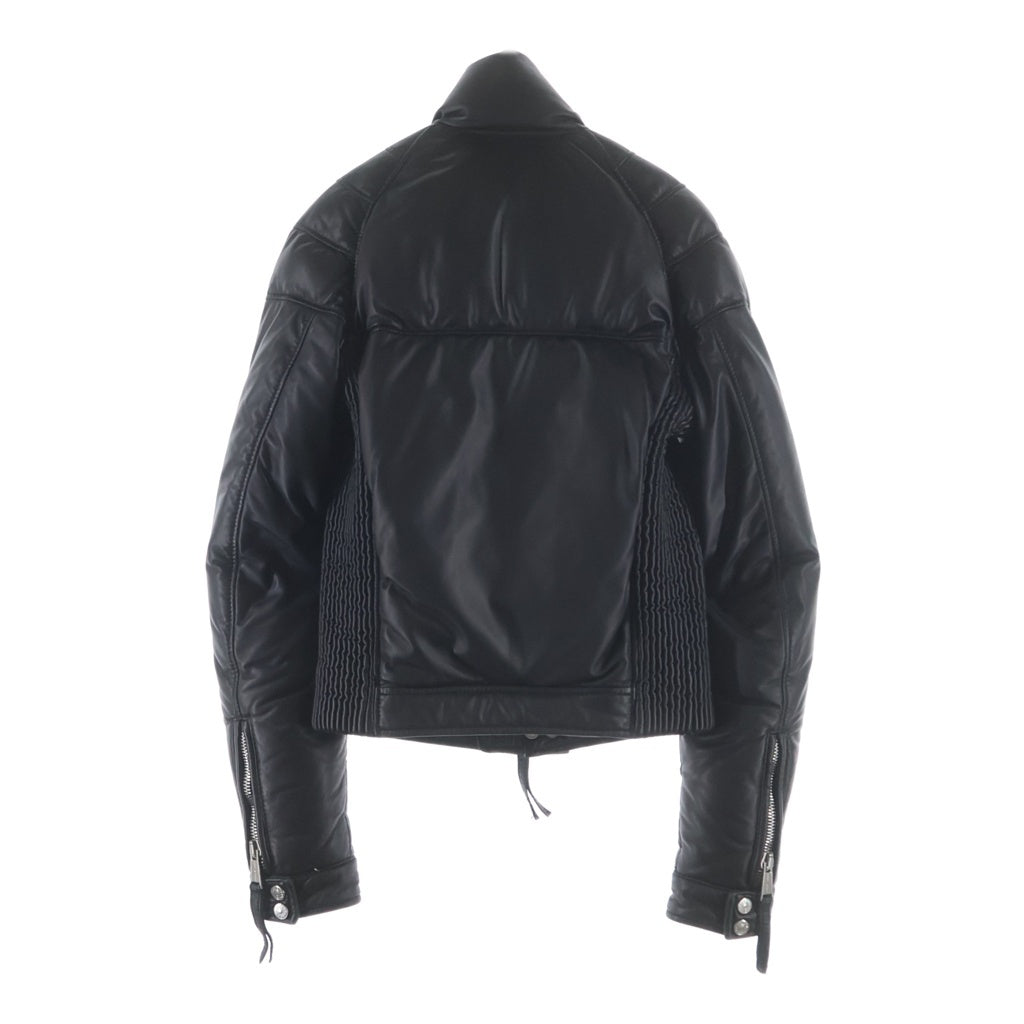 DSQUARED2(ディースクエアード) Lamb Leather Down Jacket ラムレザーダウンジャケット ブラック 71AM184