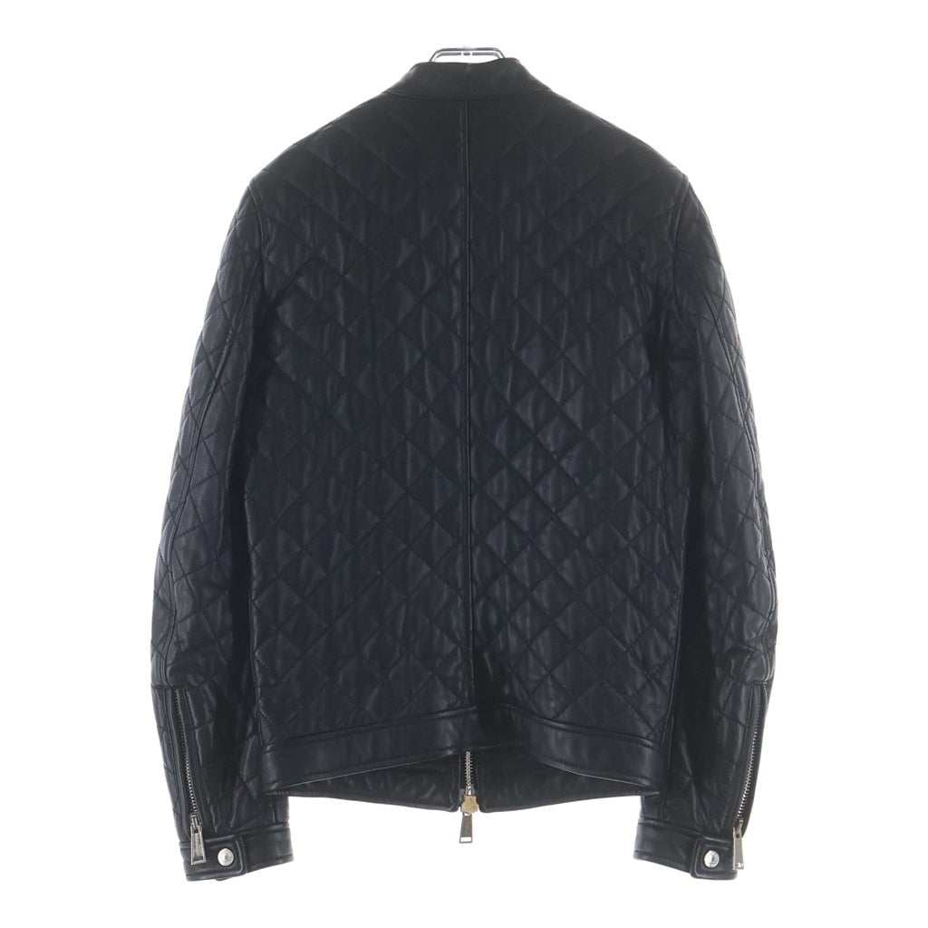 DSQUARED2(ディースクエアード) 13AW Quilted Leather Jacket キルティングレザージャケット ブラック S74AM0405