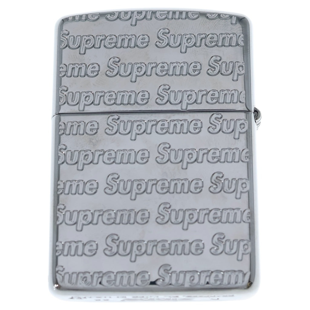 SUPREME(シュプリーム) 23AW Repeat Engraved Zippo リピート ロゴ ライター シルバー