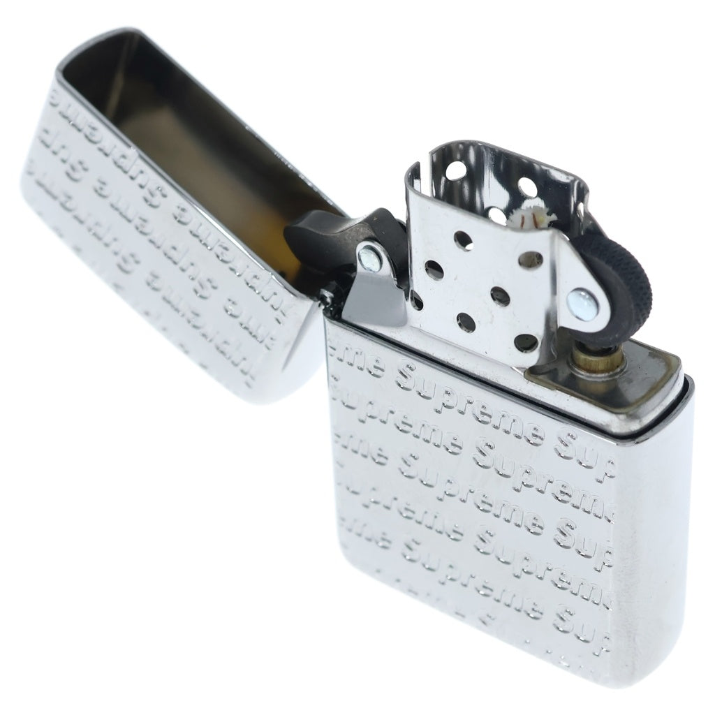 SUPREME(シュプリーム) 23AW Repeat Engraved Zippo リピート ロゴ ライター シルバー