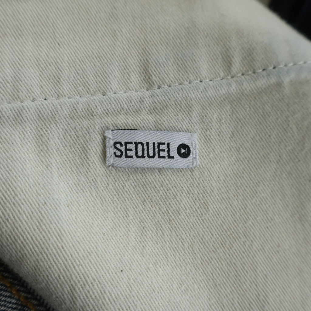 FRAGMENT DESIGN(フラグメントデザイン) ×SEQUEL Baggy Denim Pants シークエル バギーデニムパンツ バックデザインロゴ刺繍 ボトムス インディゴ 81-3-6438-9170