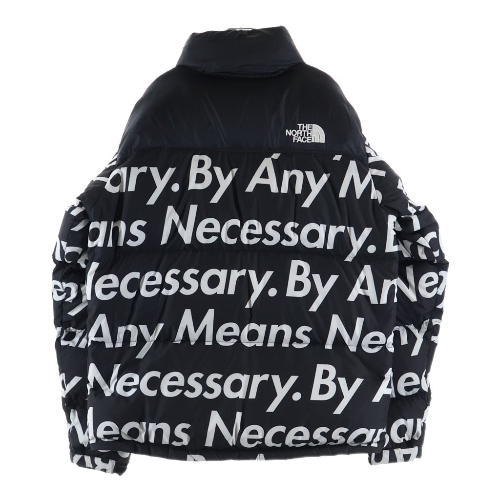 SUPREME(シュプリーム) 15AW ×THE NORTH FACE Nuptse Jacket By Any Means Necessary ザノースフェイス エニー ミーンズ ヌプシダウンジャケット ブラック