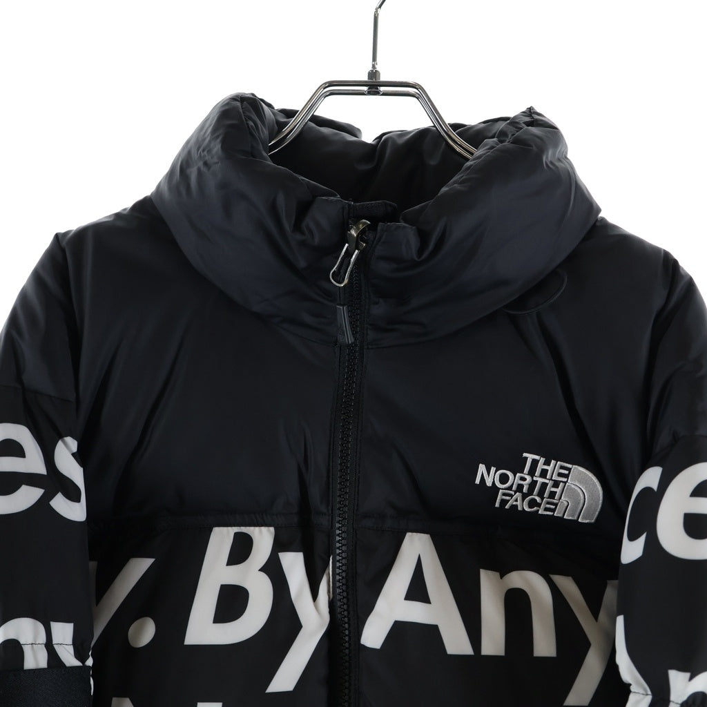 SUPREME(シュプリーム) 15AW ×THE NORTH FACE Nuptse Jacket By Any Means Necessary ザノースフェイス エニー ミーンズ ヌプシダウンジャケット ブラック