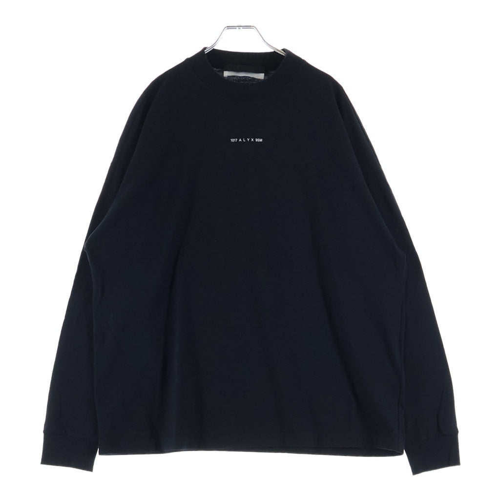 1017 ALYX 9SM(アリクス) Front Logo Print Long-Sleeved T-shirt フロントロゴプリント長袖Tシャツ ブラック