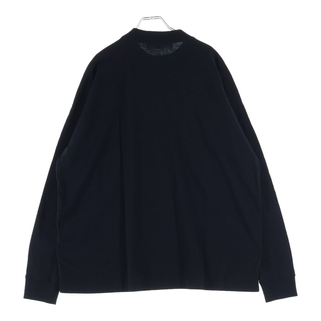 1017 ALYX 9SM(アリクス) Front Logo Print Long-Sleeved T-shirt フロントロゴプリント長袖Tシャツ ブラック