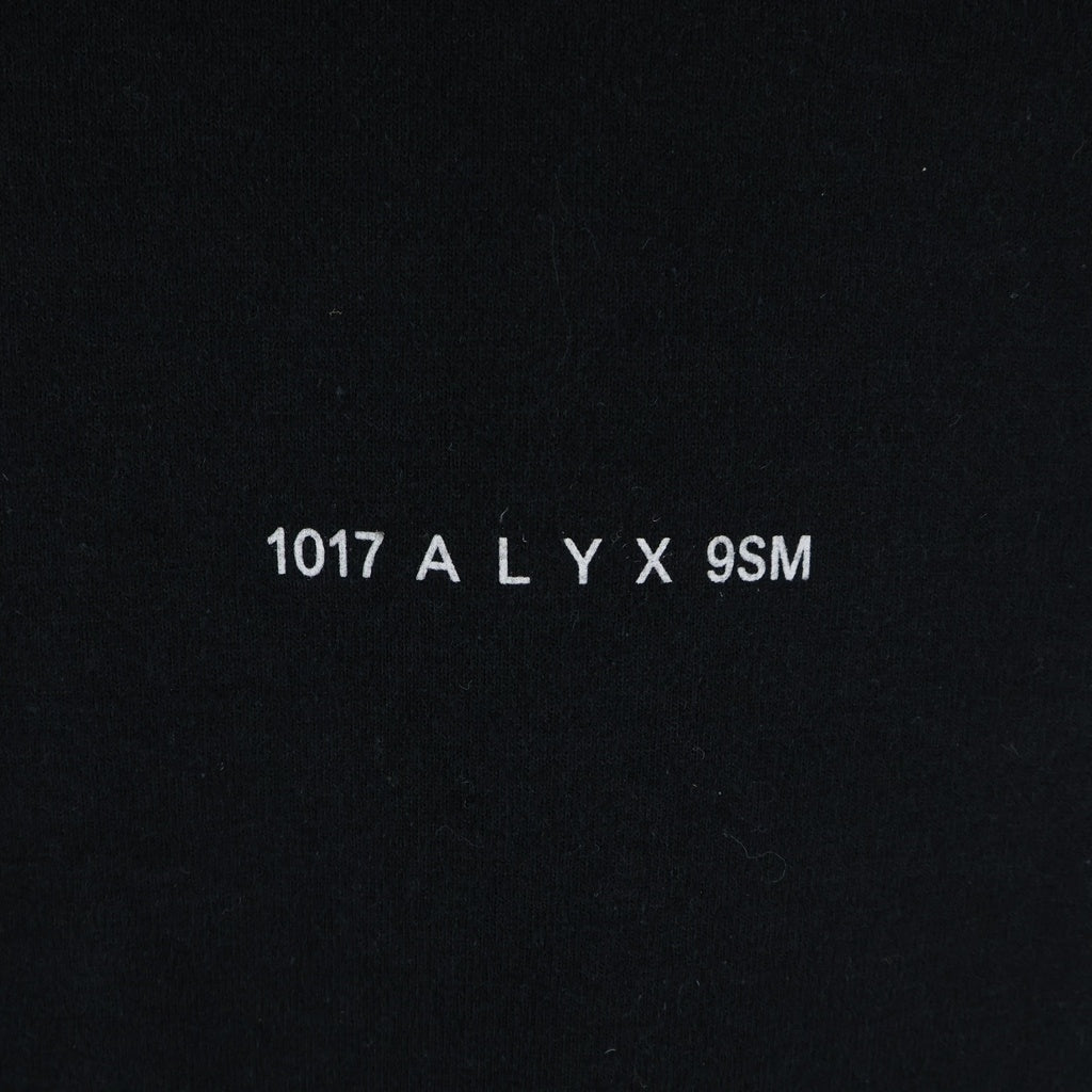 1017 ALYX 9SM(アリクス) Front Logo Print Long-Sleeved T-shirt フロントロゴプリント長袖Tシャツ ブラック