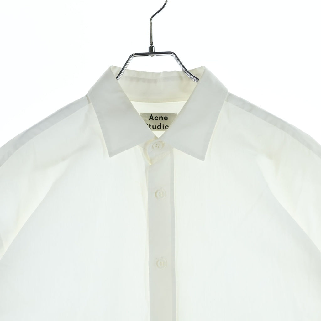Acne Studios(アクネ ストゥディオズ) 18SSコットン 半袖シャツ ホワイト ALKANY POP PSS18