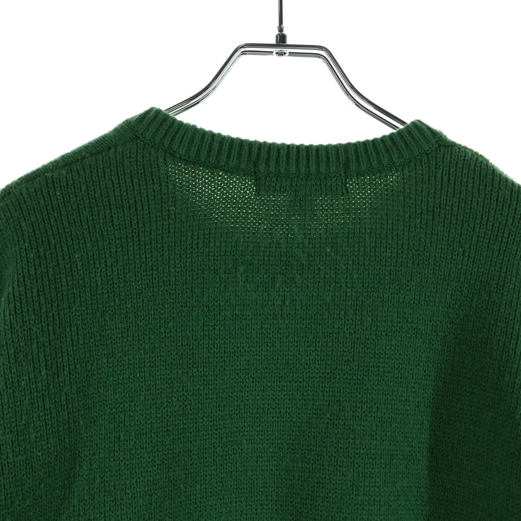 SUPREME(シュプリーム) 21AW × Thrasher Sweater ×スラッシャー フロントロゴ クルーネックニット セーター グリーン