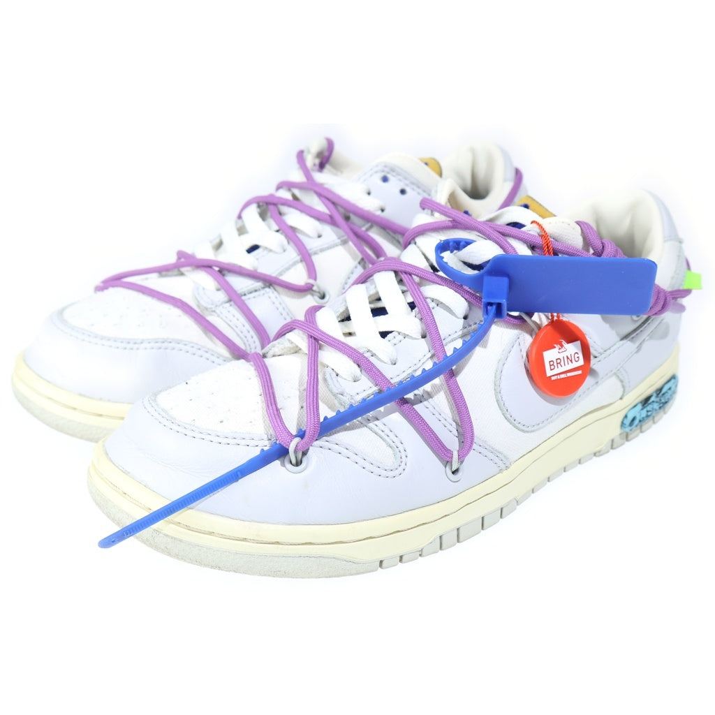 NIKE(ナイキ) ×OFF WHITE DUNK LOW SAIL NEUTRAL GRAY DM1602-107 オフホワイト ダンク ニュートラルグレー ローカットスニーカー ホワイト/グレー US9.5/27.5cm