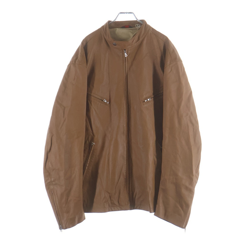 BAPE BY A BATHING APE(ベイプ ア ベイシング エイプ) シープスキン シングルライダースジャケット レザージャケット ブラウン