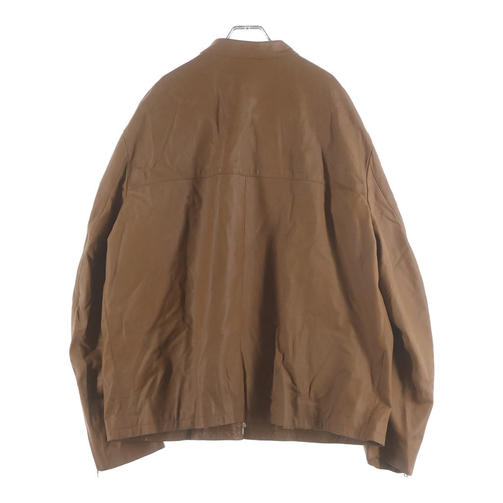 BAPE BY A BATHING APE(ベイプ ア ベイシング エイプ) シープスキン シングルライダースジャケット レザージャケット ブラウン