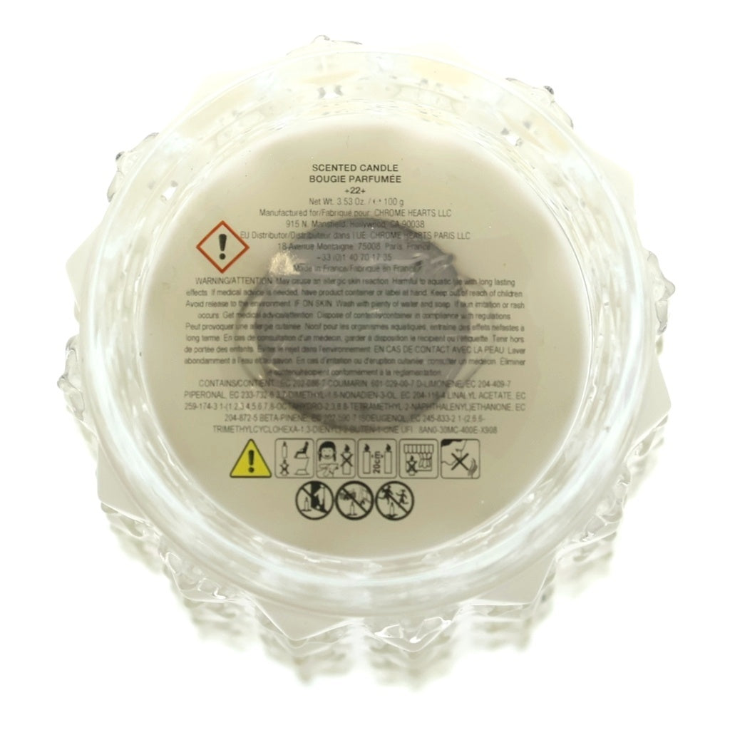 CHROME HEARTS(クロムハーツ) SCENTED CANDLE BOUGIE PARFUMEE CH センティッド ブジーパルヒュメ CHプラス キャンドル クリア ■