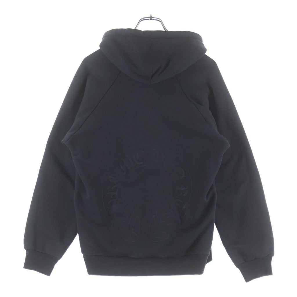 CHROME HEARTS(クロムハーツ) OLD HORSESHOE HOODIE オールドモデル ホースシュー 袖プリント プルオーバー パーカー ブラック
