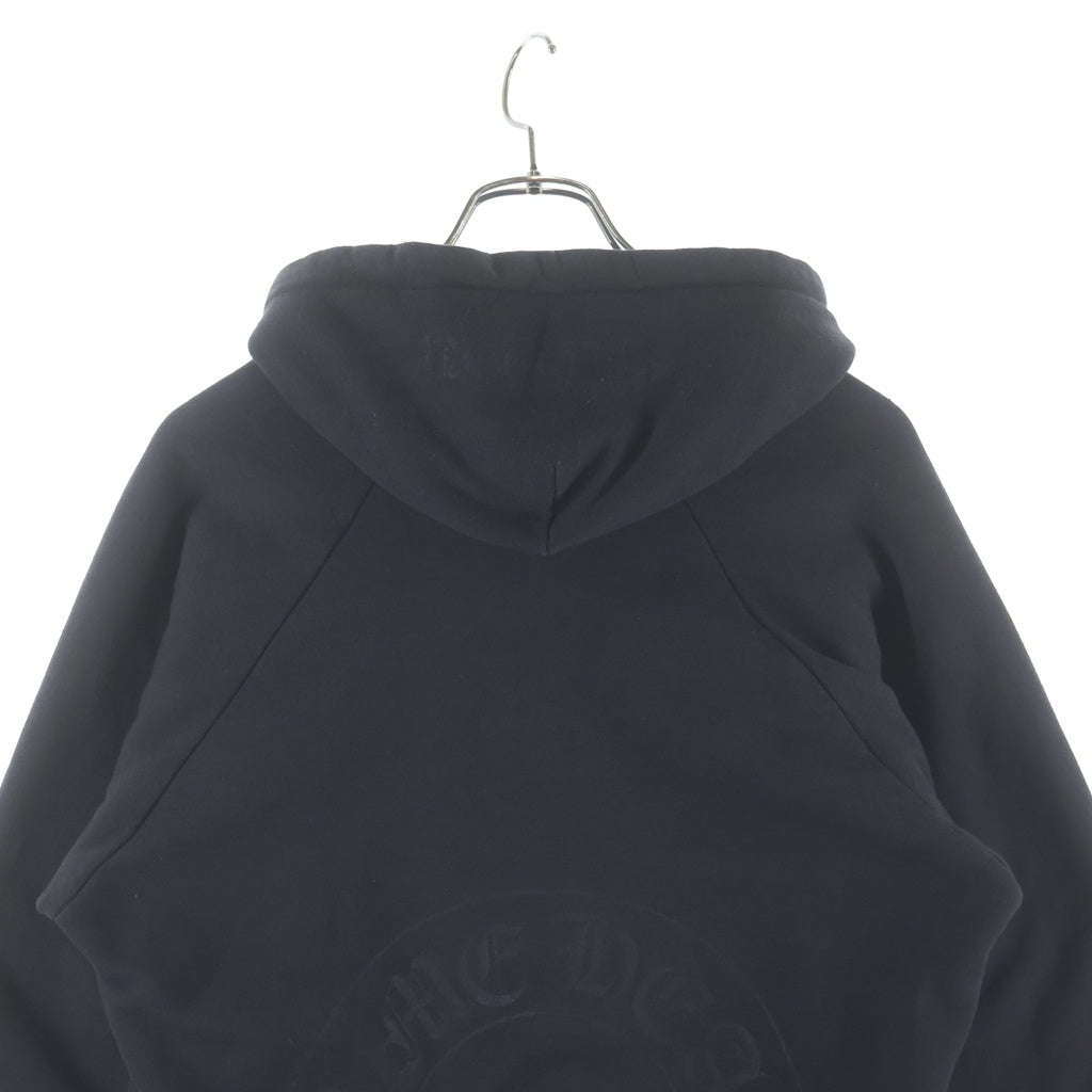 CHROME HEARTS(クロムハーツ) OLD HORSESHOE HOODIE オールドモデル ホースシュー 袖プリント プルオーバー パーカー ブラック